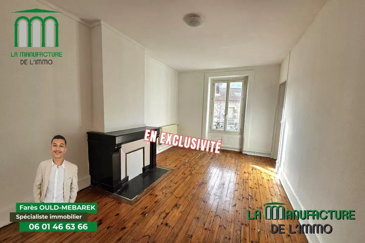 Appartement de caractère de type T3 de 65,06 m² Carrez – Prox. Châteaucreux