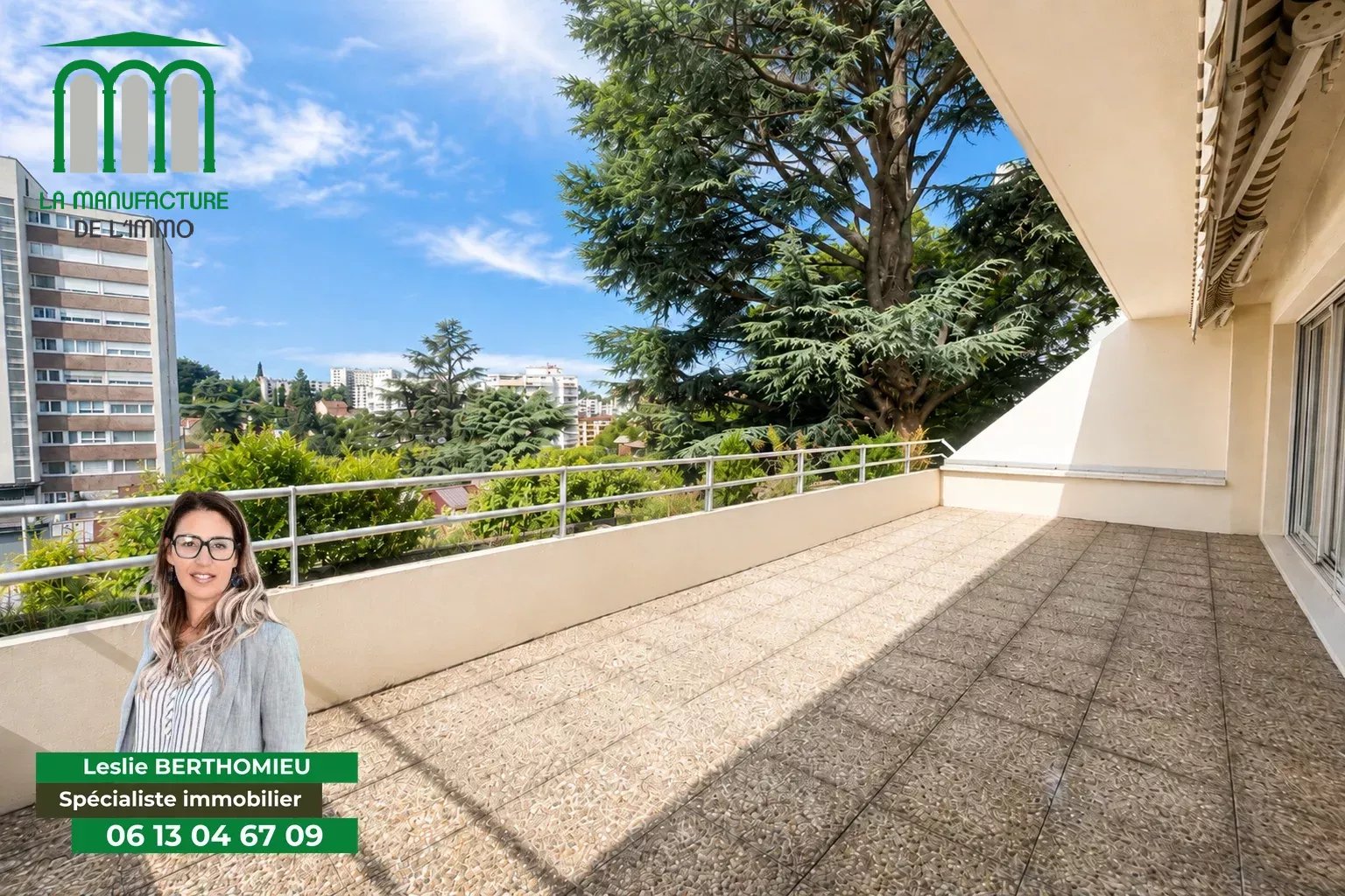 Appartement T5 dans copropriété de standing avec belle terrasse