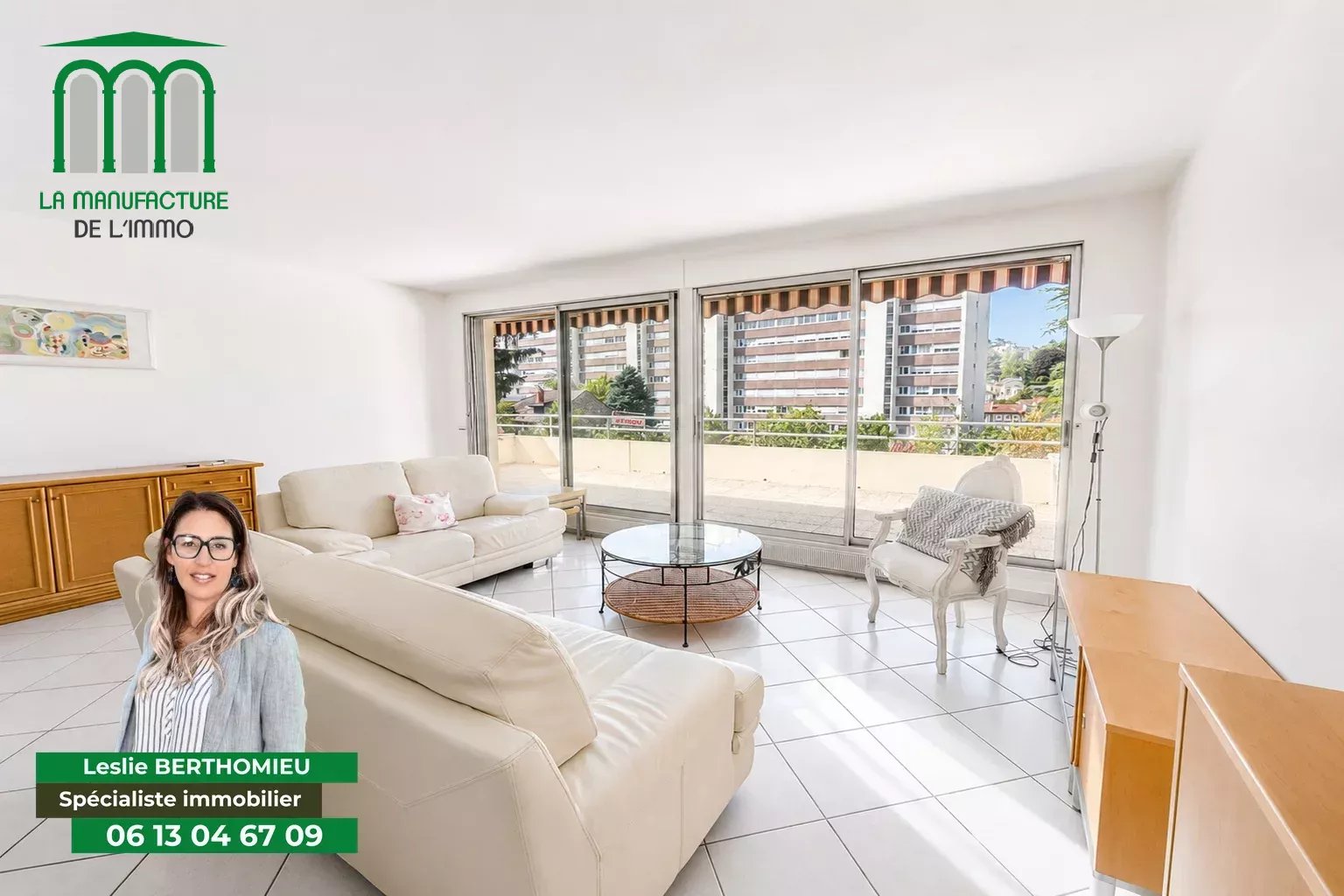 Appartement T5 dans copropriété de standing avec belle terrasse