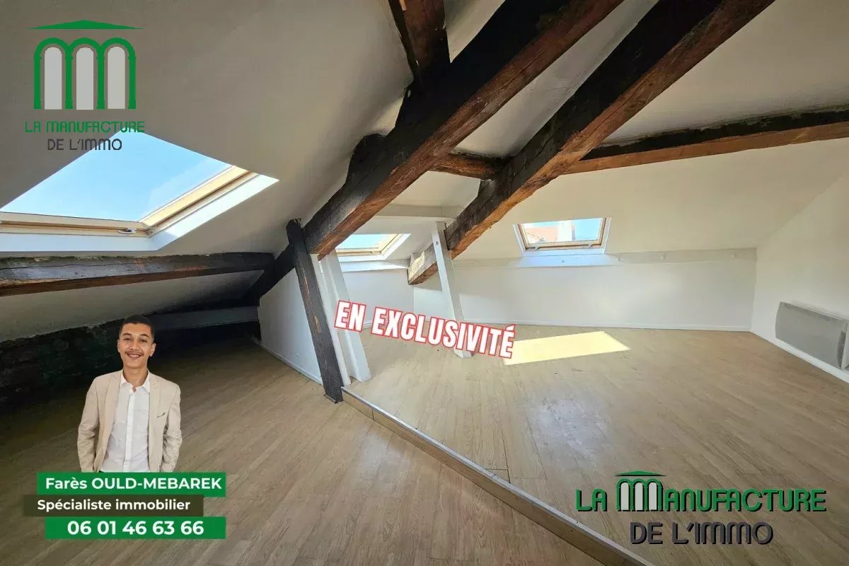 Appartement de caractère de type T3 de 53 m² Carrez et 84 m² au sol – Prox. Châteaucreux