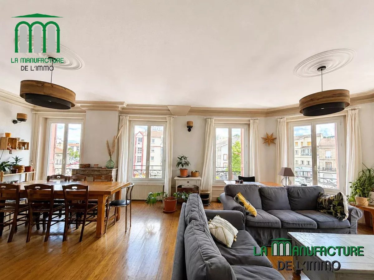 f5 172,91 m² carrez, terrasse, garage – firminy centre-ville – ideal grande famille