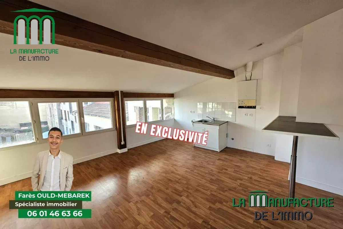 Appartement de caractère de type T3 de 56,83 m² Carrez et 78,88 m² au sol – Prox. Châteaucreux