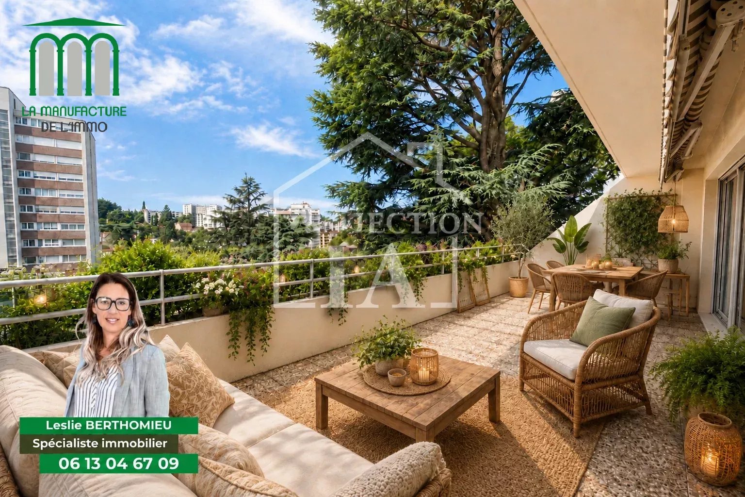 Appartement T5 dans copropriété de standing avec belle terrasse
