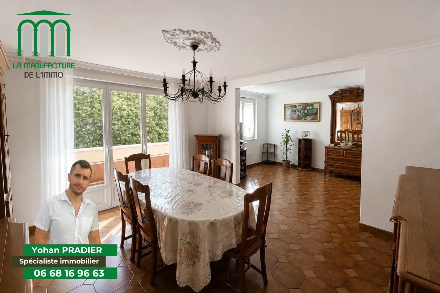 Appartement T5 – 3 Chambres, cave et garage
