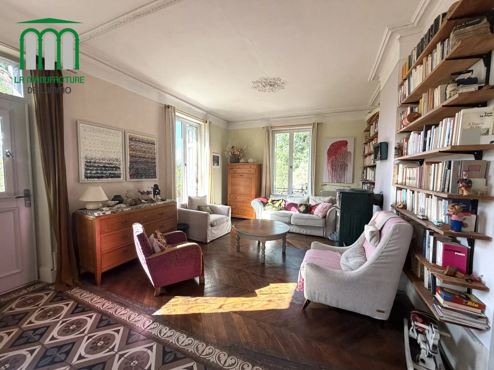 Maison bourgeoise de 1906 – 297.93 m² habitables – parcelle de terrain de 2480 m²- secteur Cotatay / La Pouratt’e