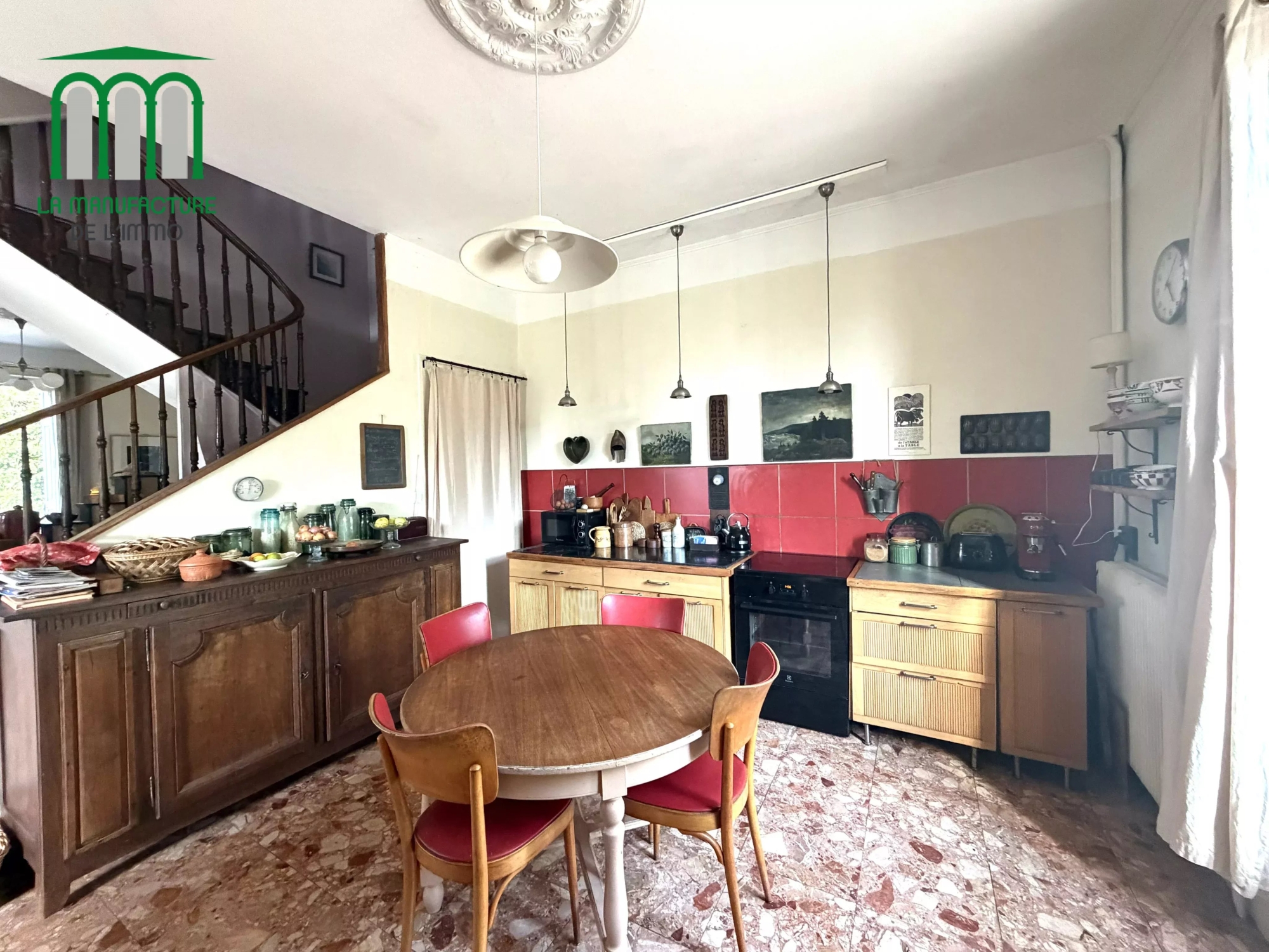 Maison bourgeoise de 1906 – 297.93 m² habitables – parcelle de terrain de 2480 m²- secteur Cotatay / La Pouratt’e