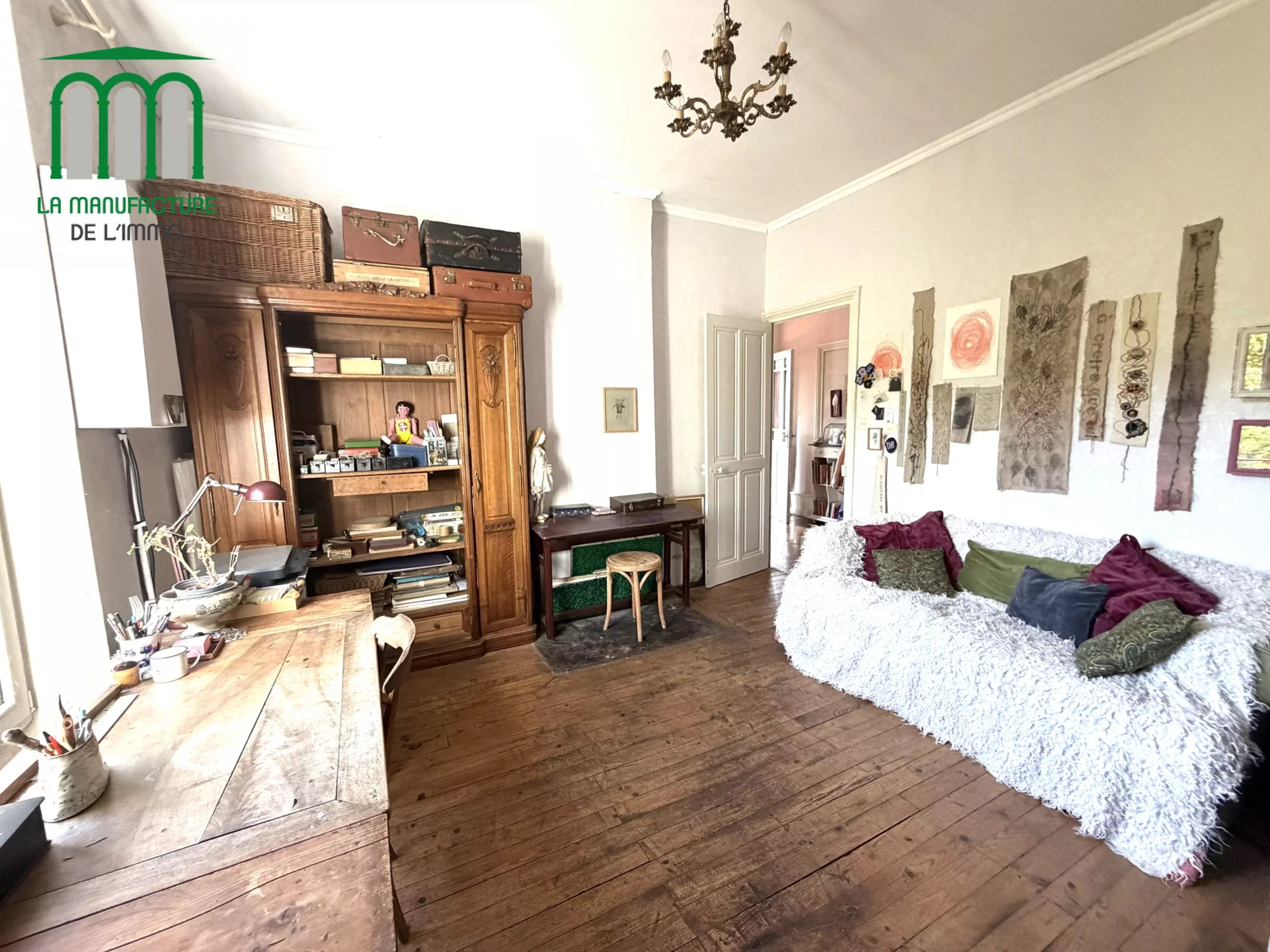 Maison bourgeoise de 1906 – 297.93 m² habitables – parcelle de terrain de 2480 m²- secteur Cotatay / La Pouratt’e