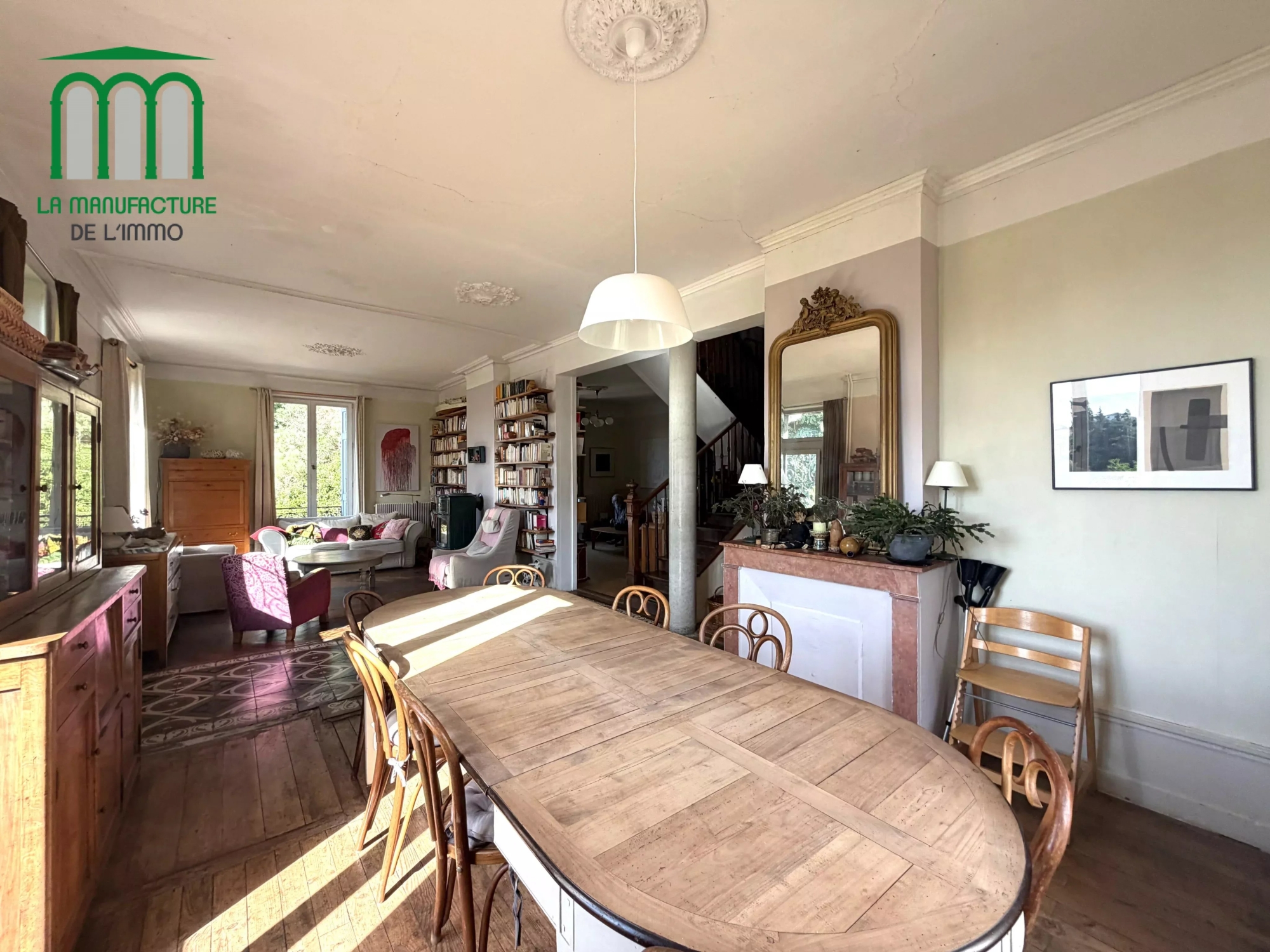 Maison bourgeoise de 1906 – 297.93 m² habitables – parcelle de terrain de 2480 m²- secteur Cotatay / La Pouratt’e