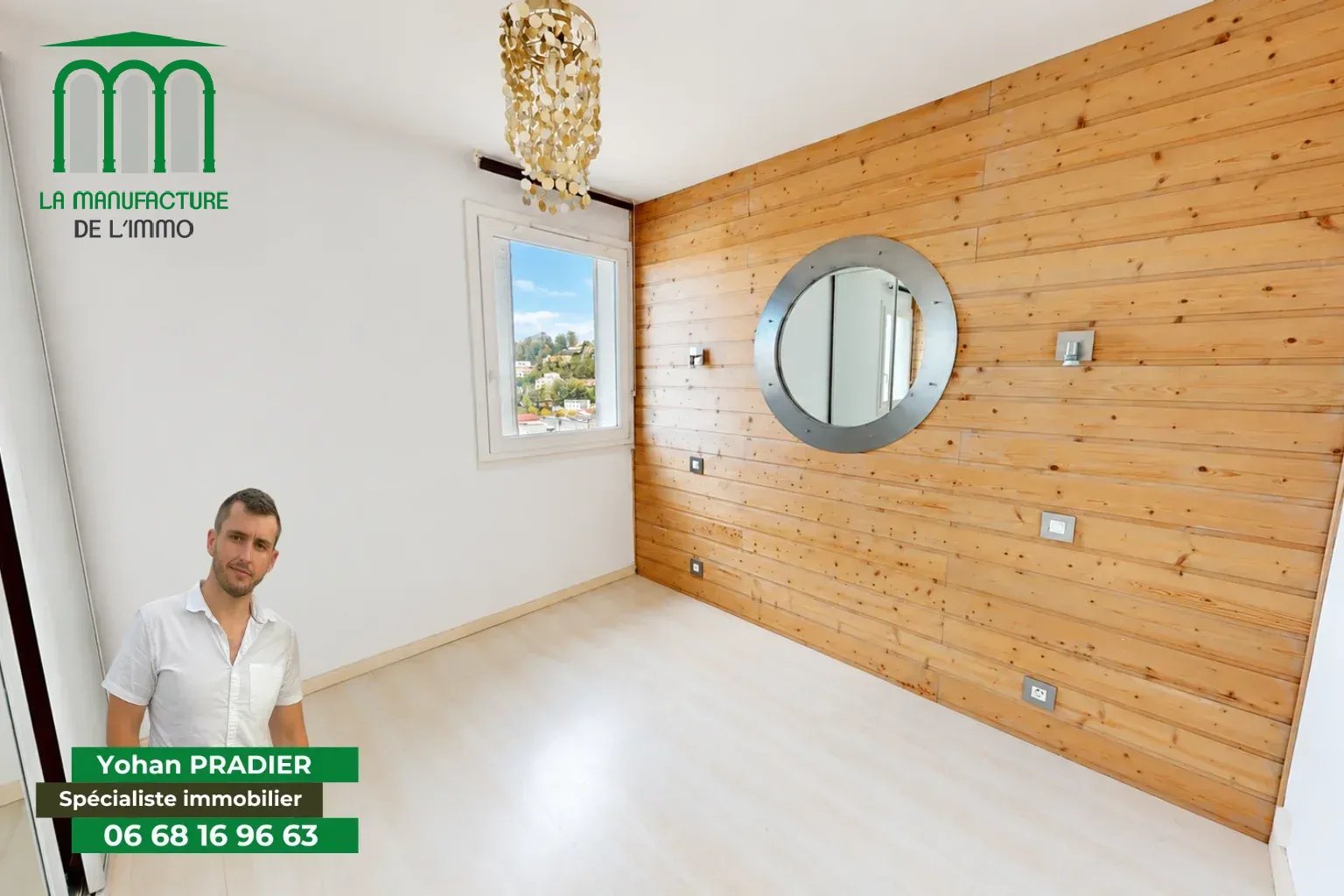 Appartement T4 – 3 Chambres – Dernier étage – Balcon – Garage/ Prox. Bellevue-La Rivière