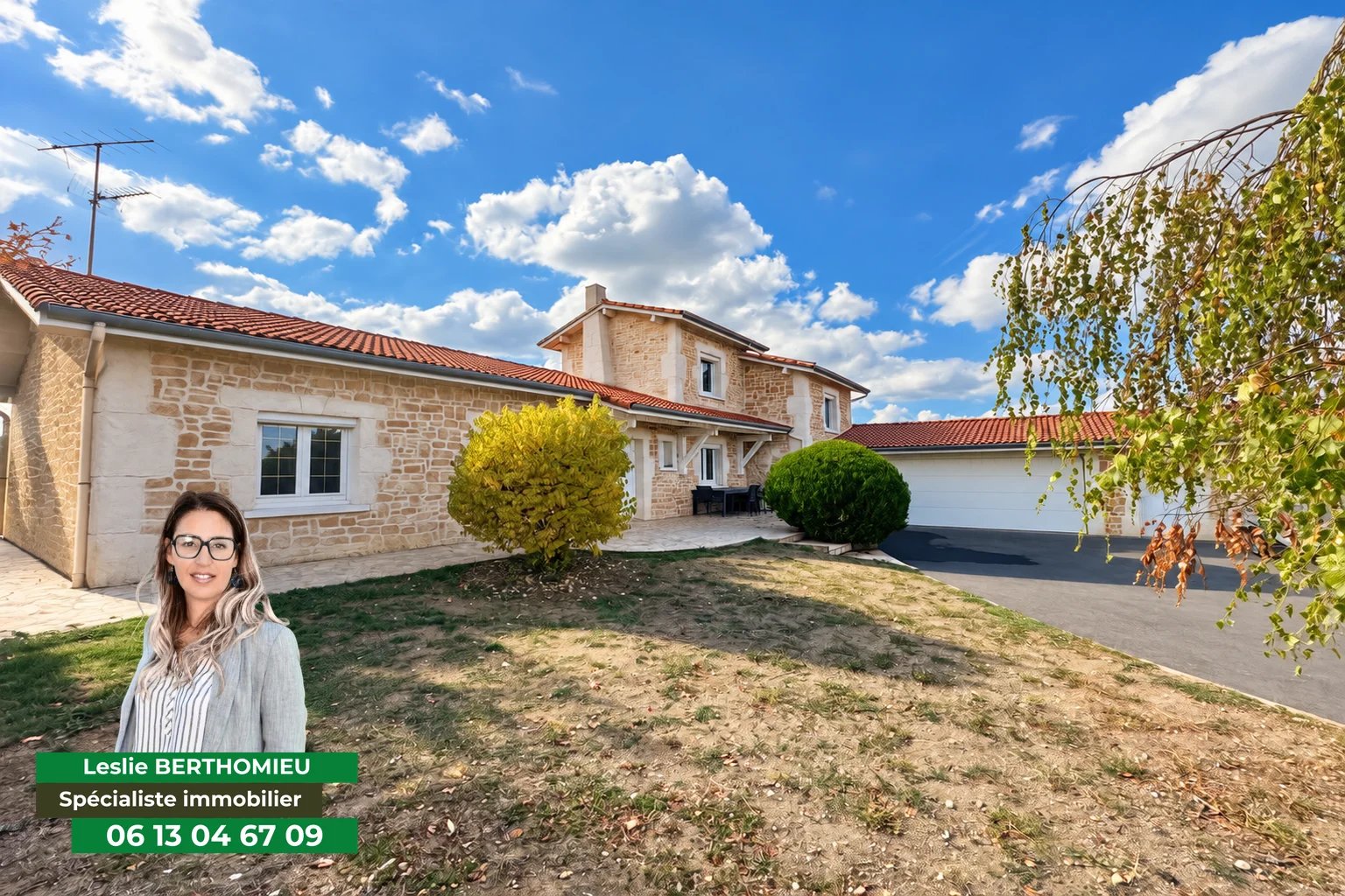 Maison individuelle 175m2 à Beauzac sur parcelle de 1628m2 avec piscine