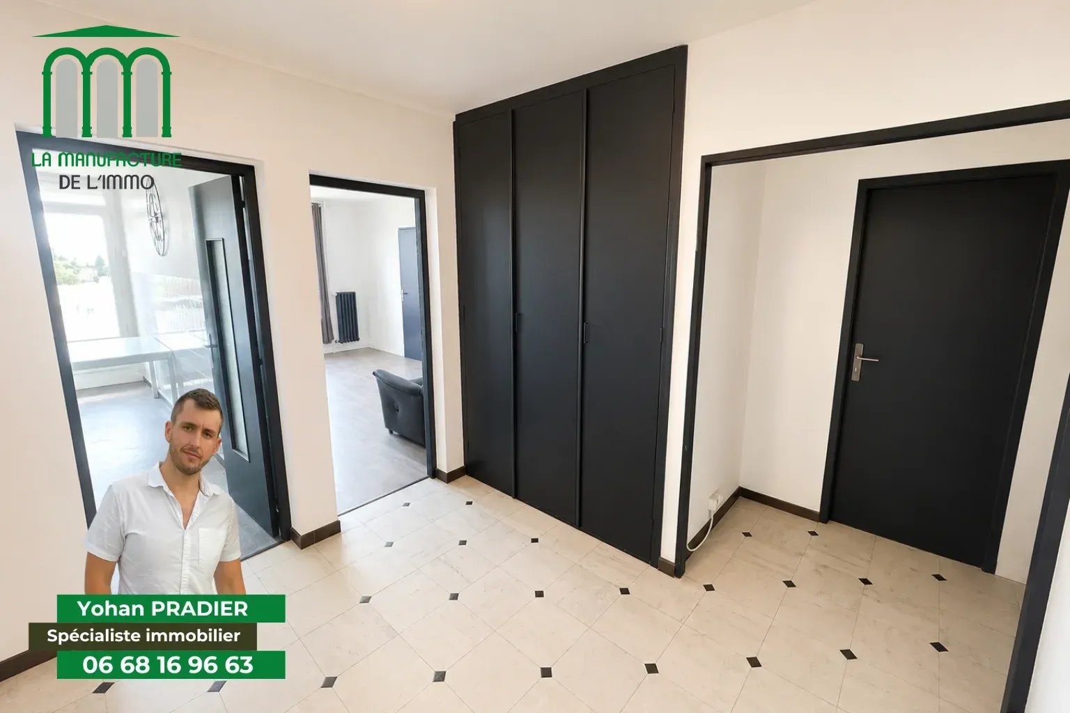 Grand appartement T5 – 4 Chambres – Résidence arc en ciel