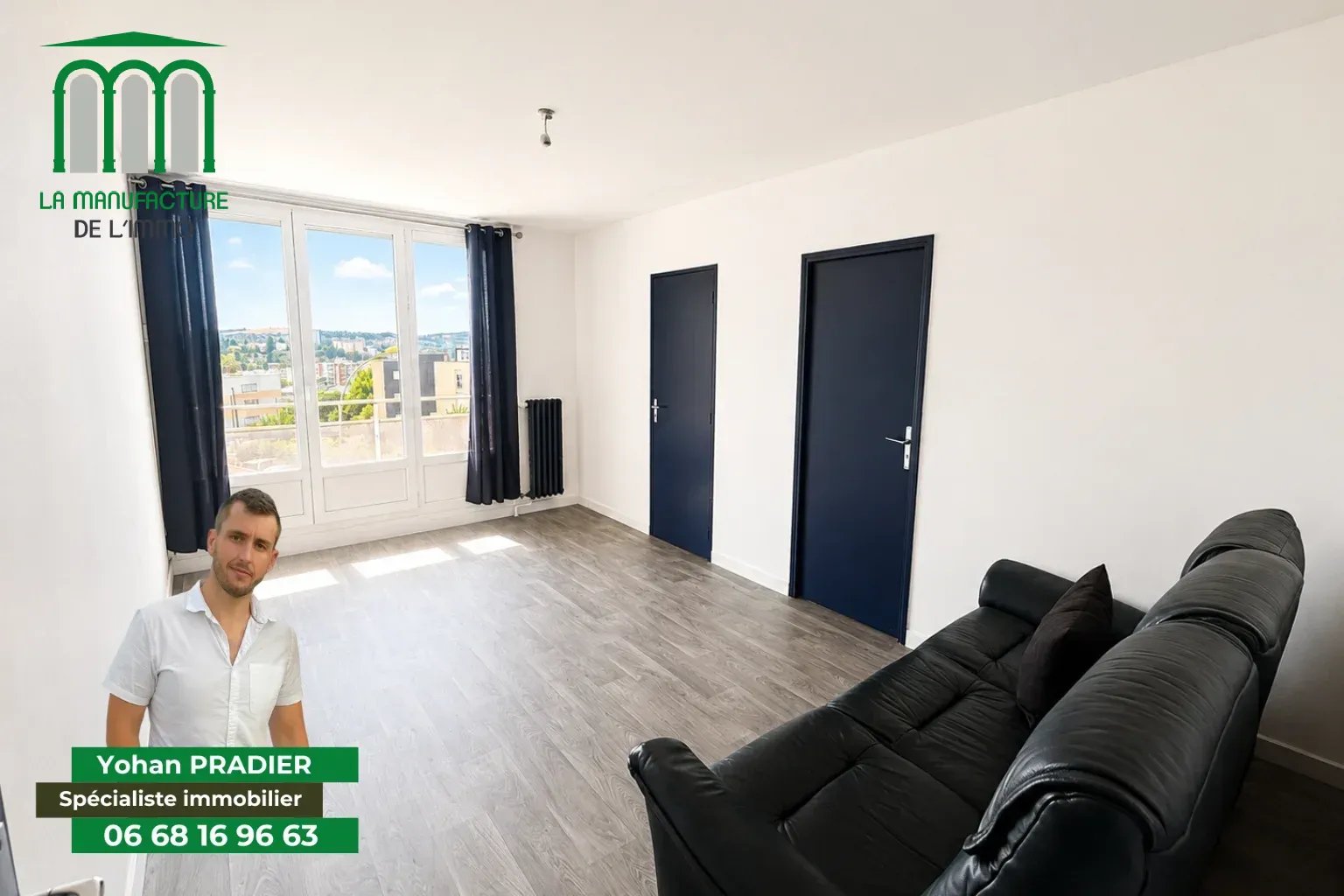 Grand appartement T5 – 4 Chambres – Résidence arc en ciel
