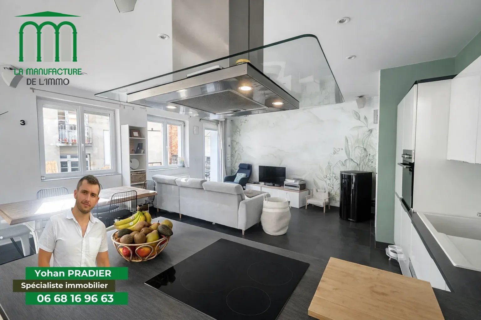 Grand Triplex 4 Chambres – 1 Garage – Secteur Michelet – Hall Mazerat