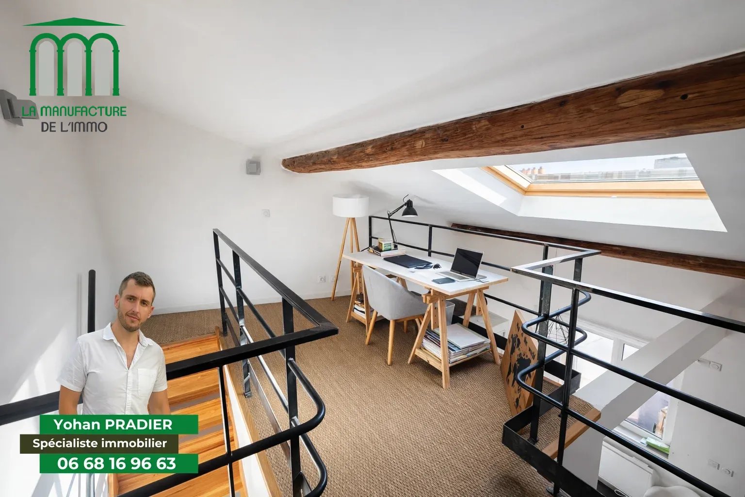 Grand Triplex 4 Chambres – 1 Garage – Secteur Michelet – Hall Mazerat