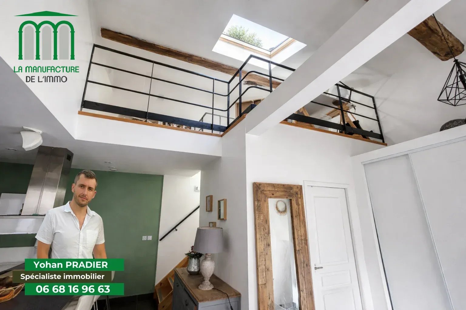 Grand Triplex 4 Chambres – 1 Garage – Secteur Michelet – Hall Mazerat
