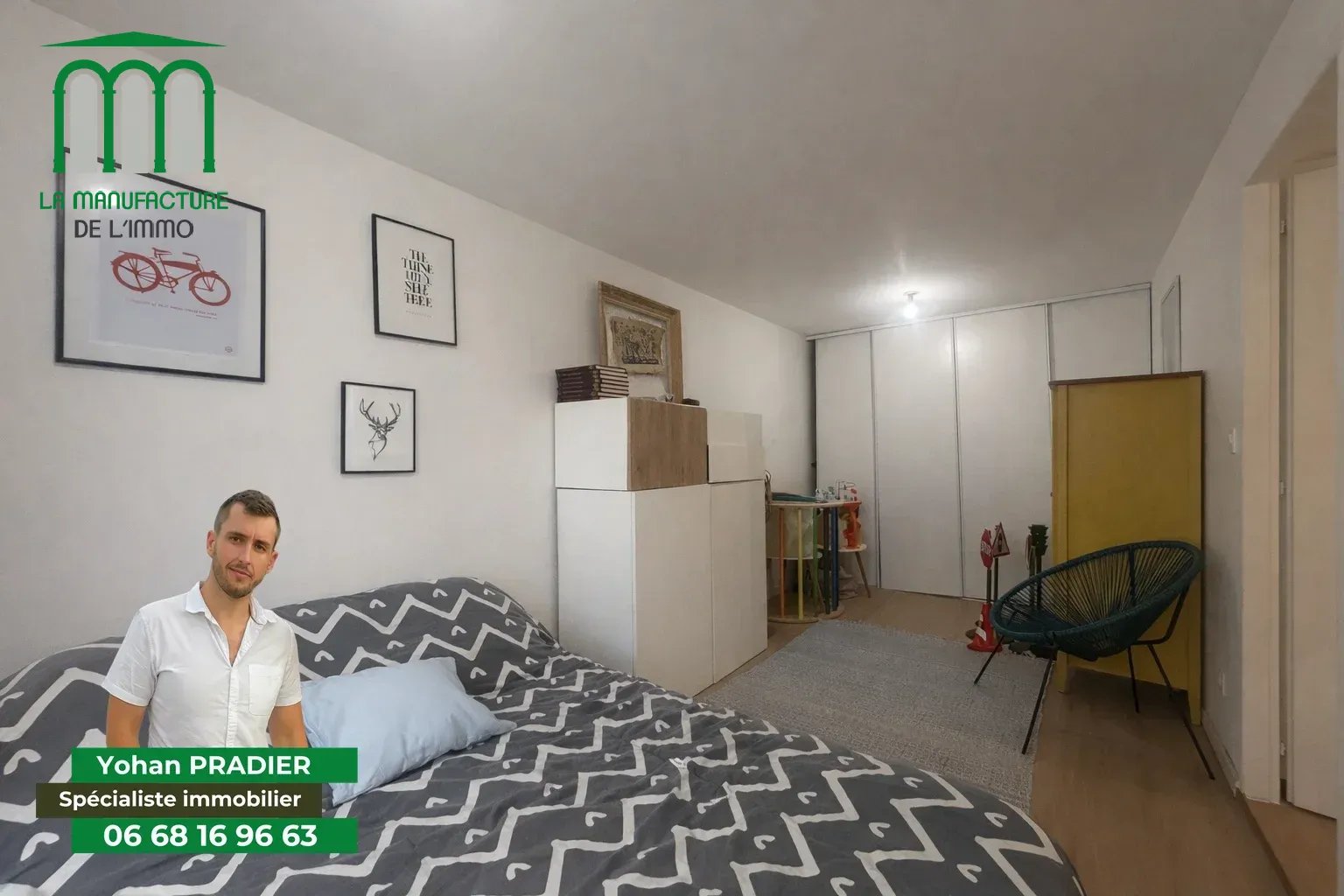 Grand Triplex 4 Chambres – 1 Garage – Secteur Michelet – Hall Mazerat