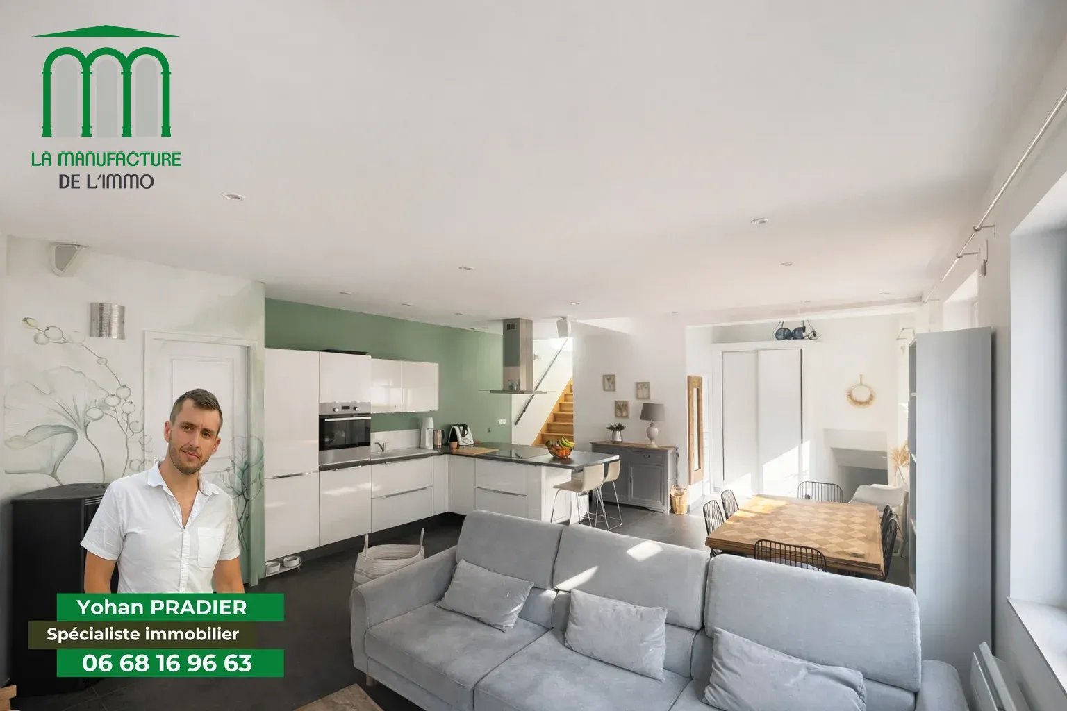 Grand Triplex 4 Chambres – 1 Garage – Secteur Michelet – Hall Mazerat
