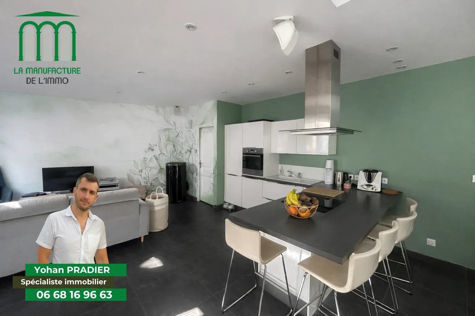 Grand Triplex 4 Chambres – 1 Garage – Secteur Michelet – Hall Mazerat