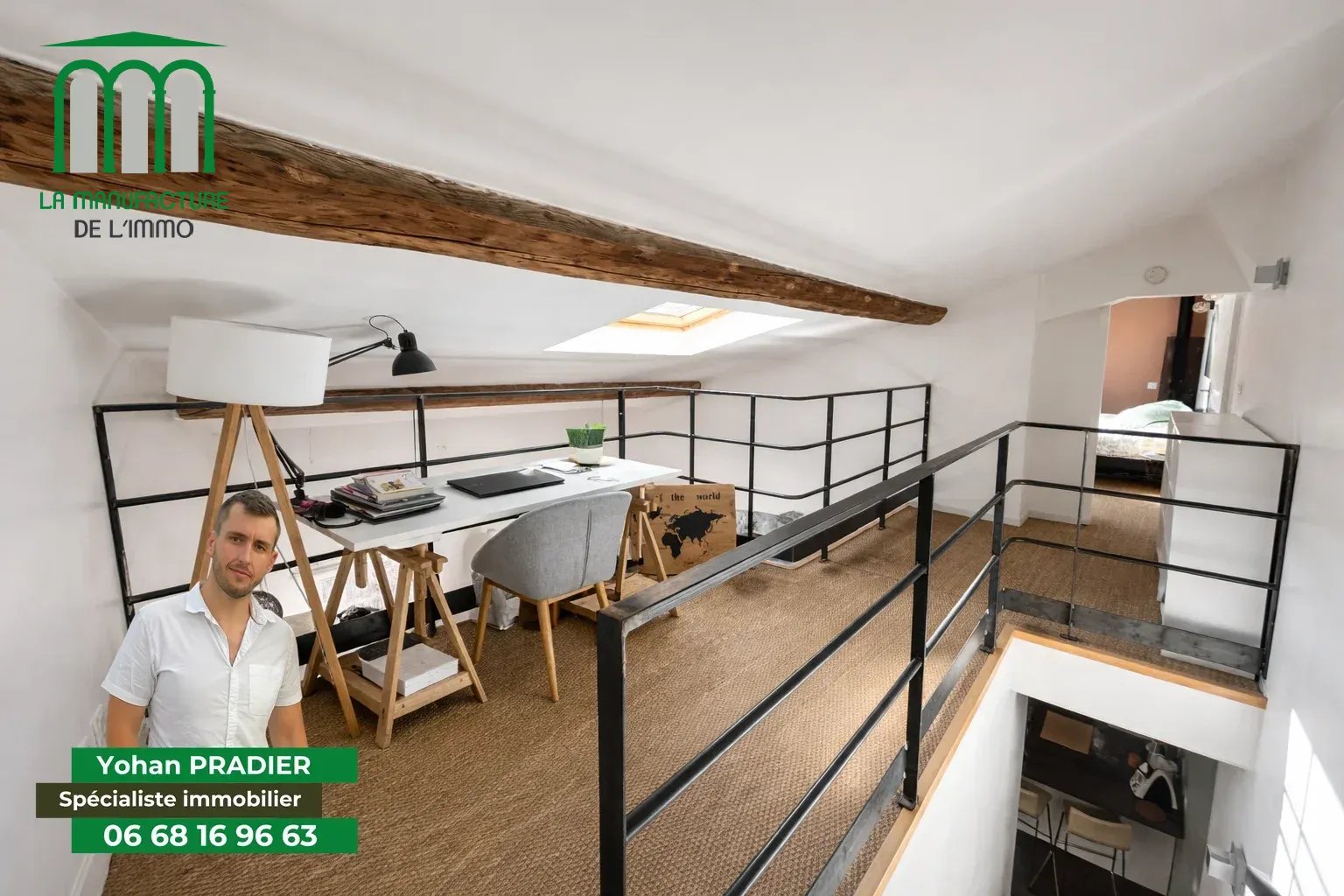 Grand Triplex 4 Chambres – 1 Garage – Secteur Michelet – Hall Mazerat